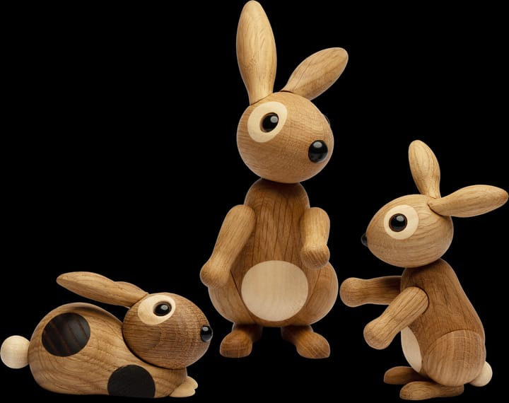 Bounce rabbit 装饰 9.5 cm, 自然木色 Spring Copenhagen