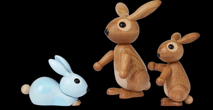 Bounce rabbit 装饰 9.5 cm, 自然木色 Spring Copenhagen