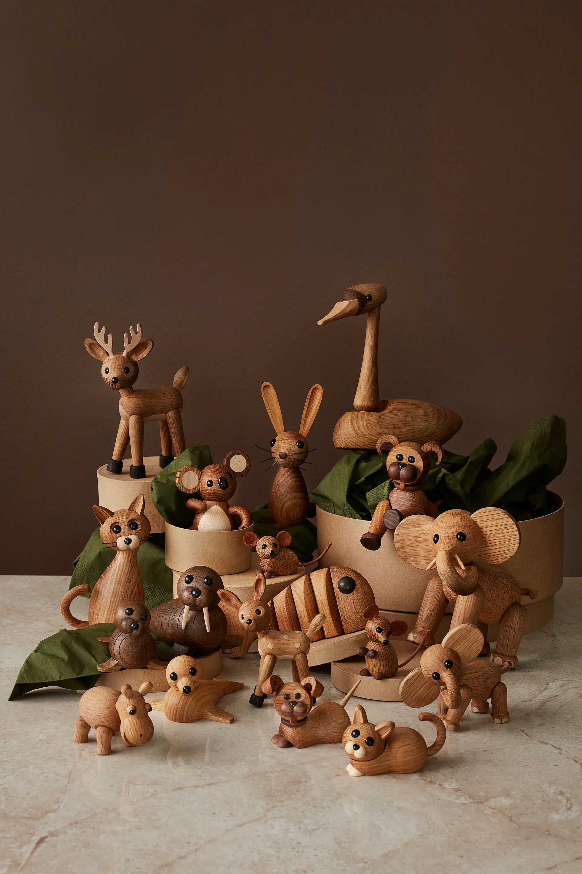 Flora hippo 装饰, 自然木色-maple Spring Copenhagen