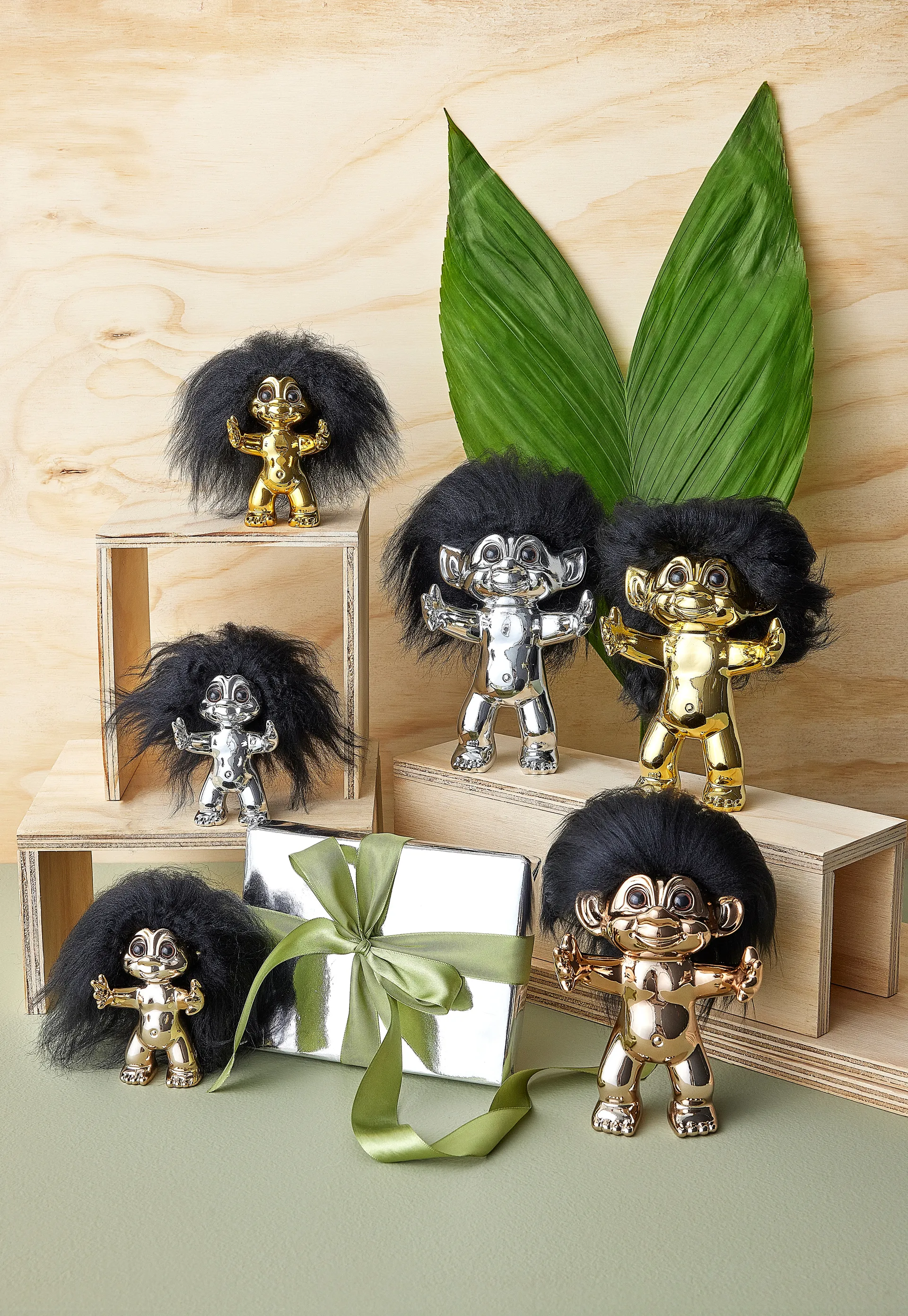 Good Luck Troll 9 cm, 黄铜 Spring Copenhagen