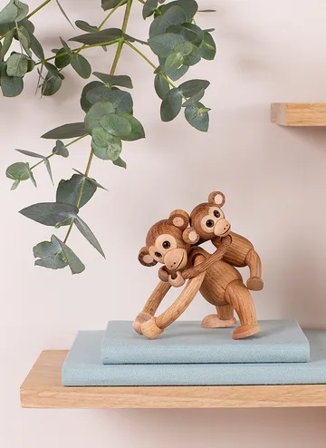 Jolly Monkey 欢乐猴子装饰摆件 11cm - 橡木 - Spring Copenhagen