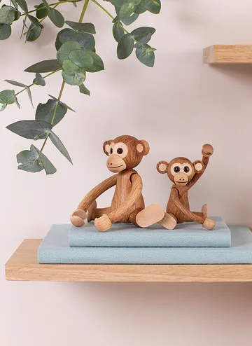Jolly Monkey 欢乐猴子装饰摆件 11cm - 橡木 - Spring Copenhagen