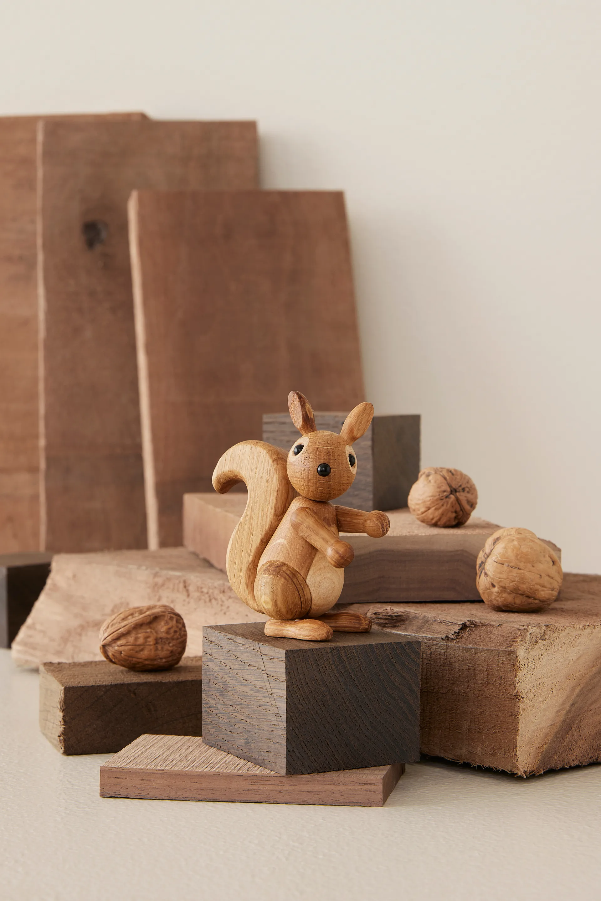 Peanut 松鼠装饰摆件 8.5cm, 橡木 Spring Copenhagen