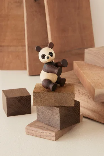 Pixi Panda 枫木熊猫装饰摆件 9cm - 棕色 - Spring Copenhagen