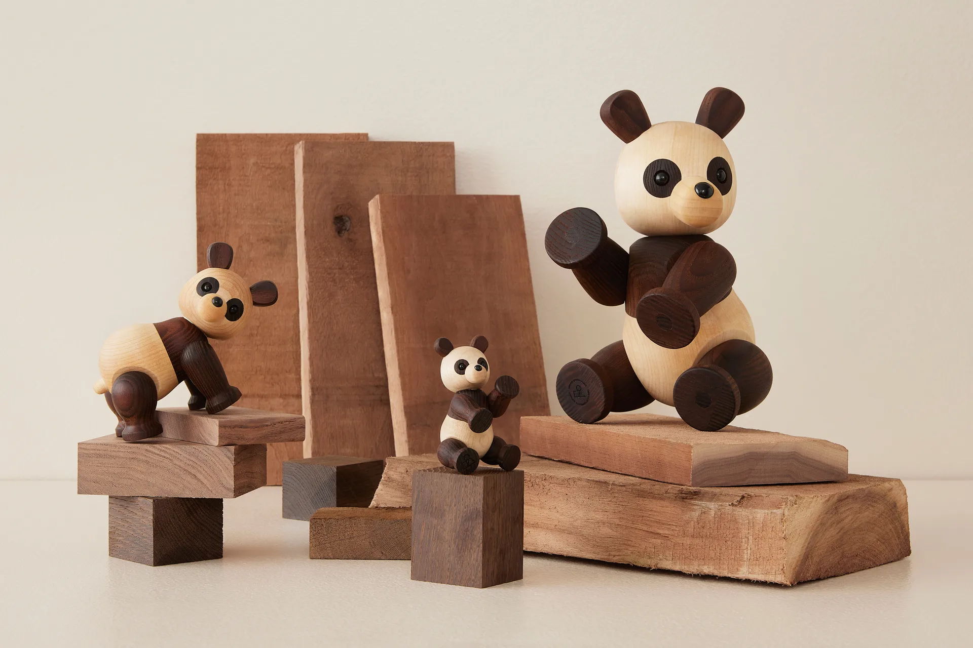 Pixi Panda 枫木熊猫装饰摆件 9cm, 棕色 Spring Copenhagen