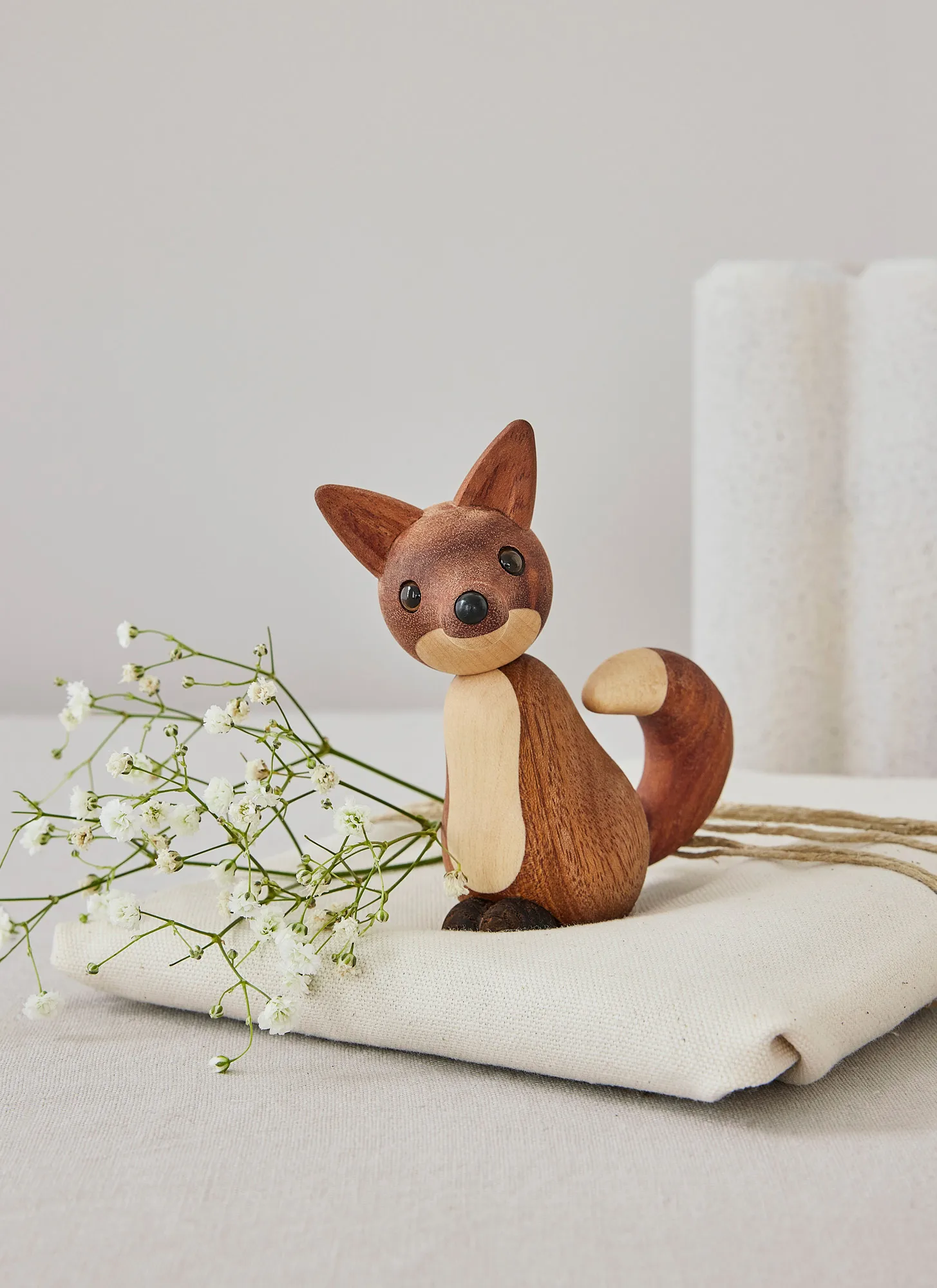 Roxy fox 装饰 10 cm, Mahogany Spring Copenhagen