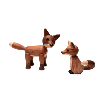 Roxy fox 装饰 10 cm - Mahogany - Spring Copenhagen