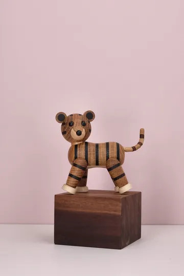 Shiva 老虎艺术雕像摆件 - 米色_12x6x12cm - Spring Copenhagen