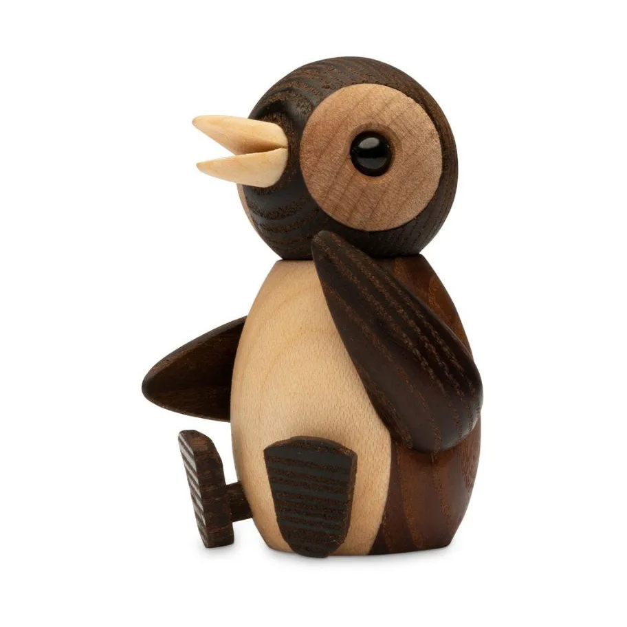 Snow Penguin 雪企鹅幼崽装饰摆件 7cm, 棕色 Spring Copenhagen