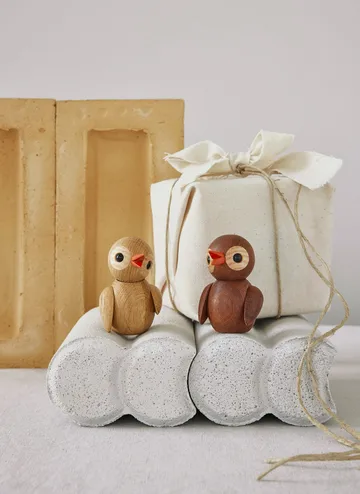 Spring Birds 装饰 6.5 cm - Jokey, 自然木色 - Spring Copenhagen