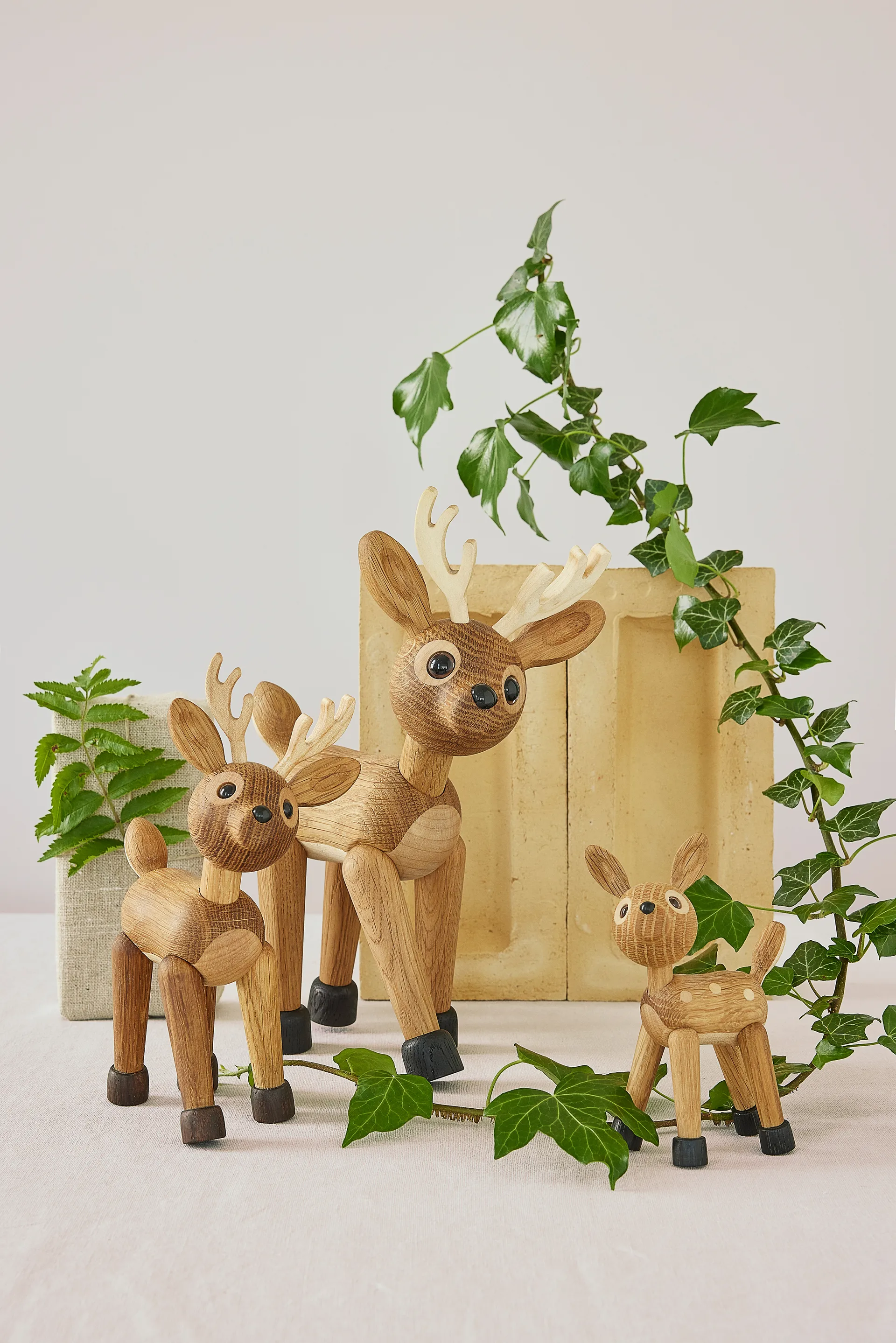 Star deer 装饰 26 cm, 自然木色 Spring Copenhagen