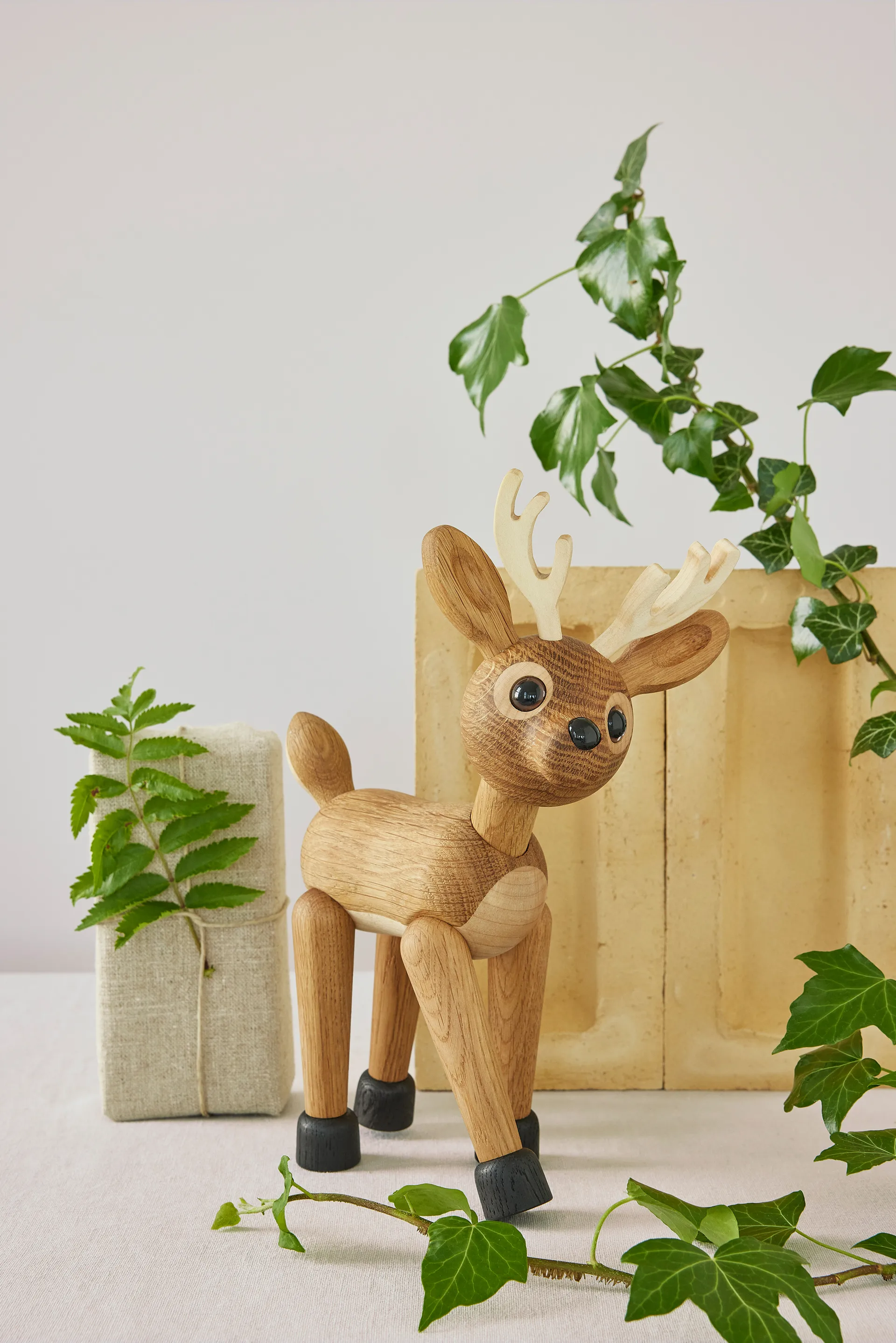Star deer 装饰 26 cm, 自然木色 Spring Copenhagen