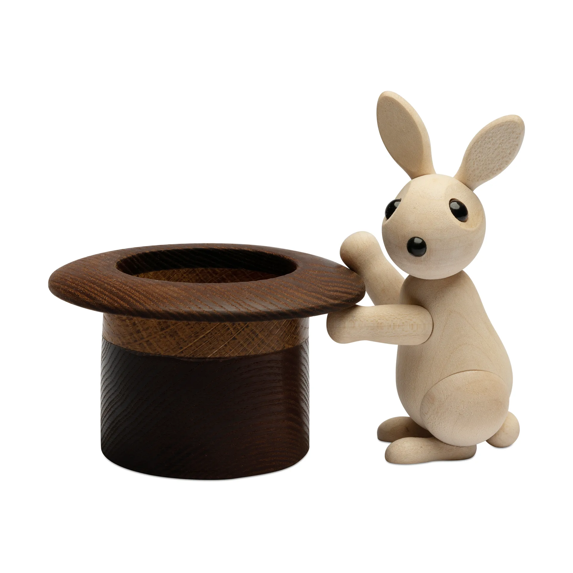 The Magic Hat 魔术帽兔子装饰摆件 9.5cm, 枫木色 Spring Copenhagen