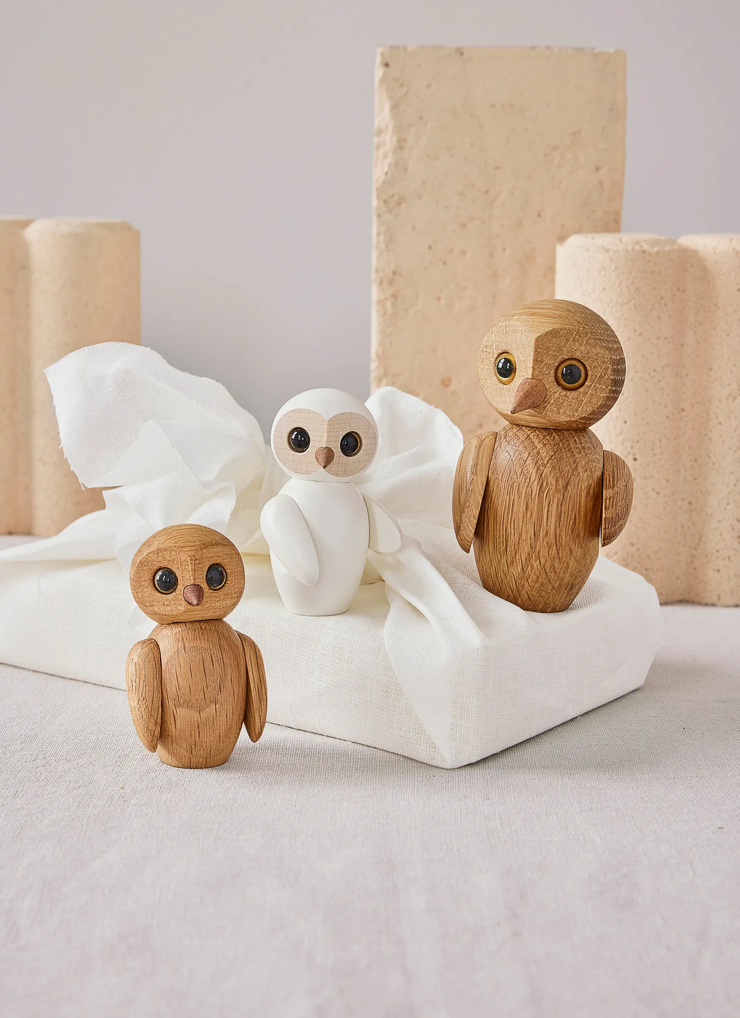 Wise owl 装饰 7 cm, 白色 Spring Copenhagen