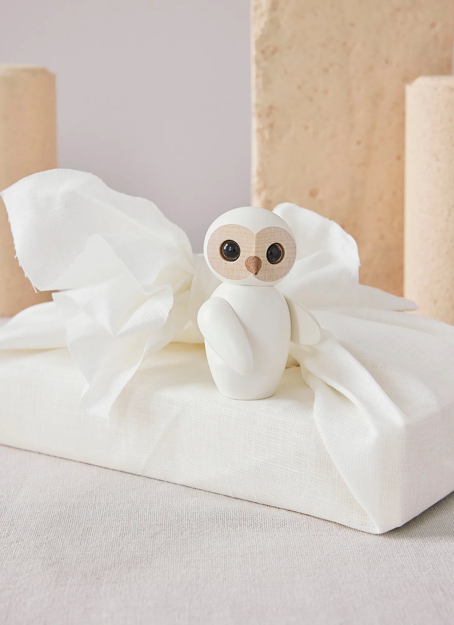 Wise owl 装饰 7 cm, 白色 Spring Copenhagen