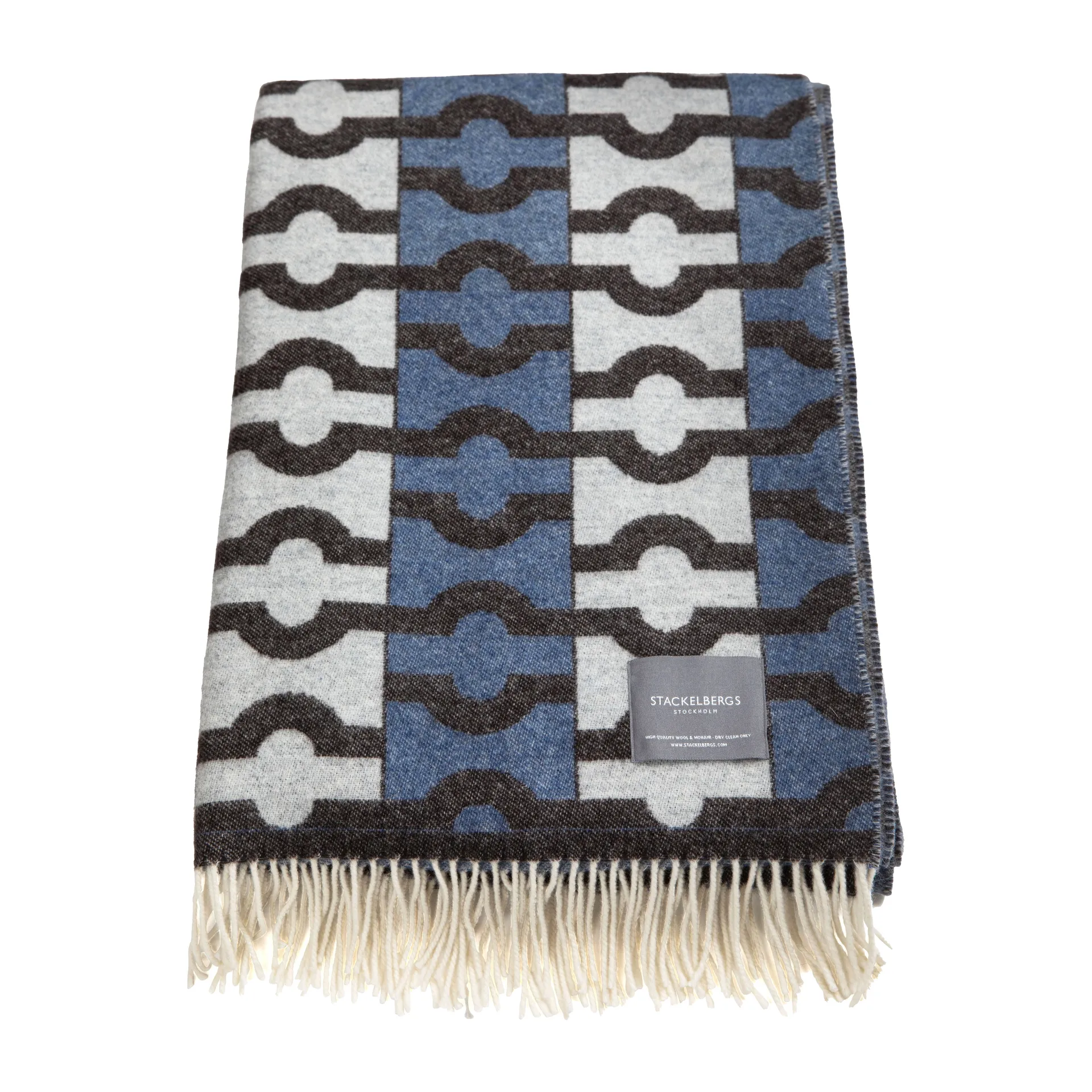 Wallpaper 毯子 , 蓝色. 棕色 & 白色 Stackelbergs