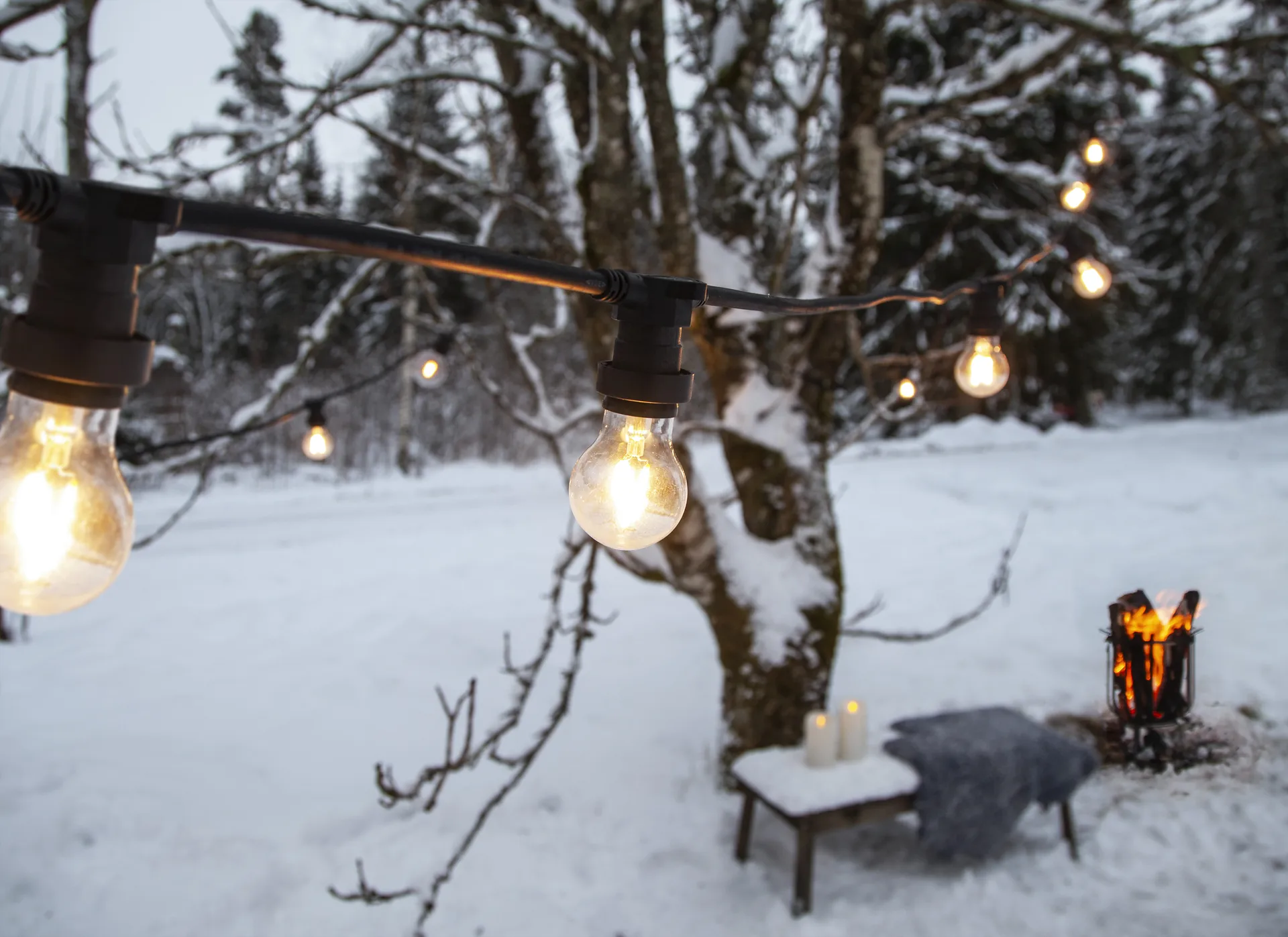 Connecta light string E27 7.35 m, 黑色 Star Trading