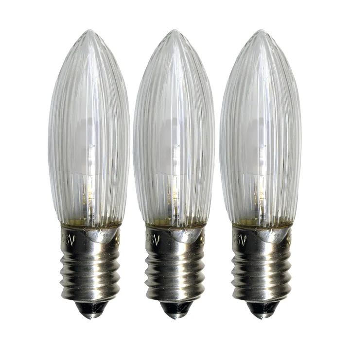 E10通用户外LED备用灯3件装 - 0.2W_2100K_不可调光 - Star Trading