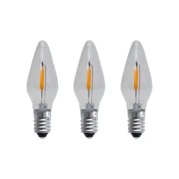 E10灯丝LED柔光备用灯3件装 - 0.5W_1900K_不可调光 - Star Trading