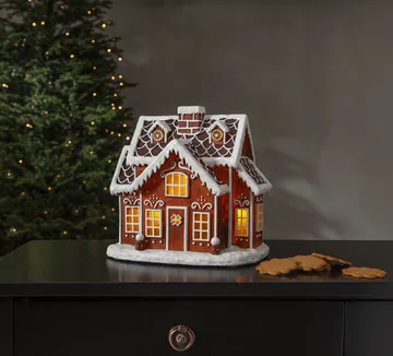 Gingerville panorama Christmas lights - Brown - Star Trading