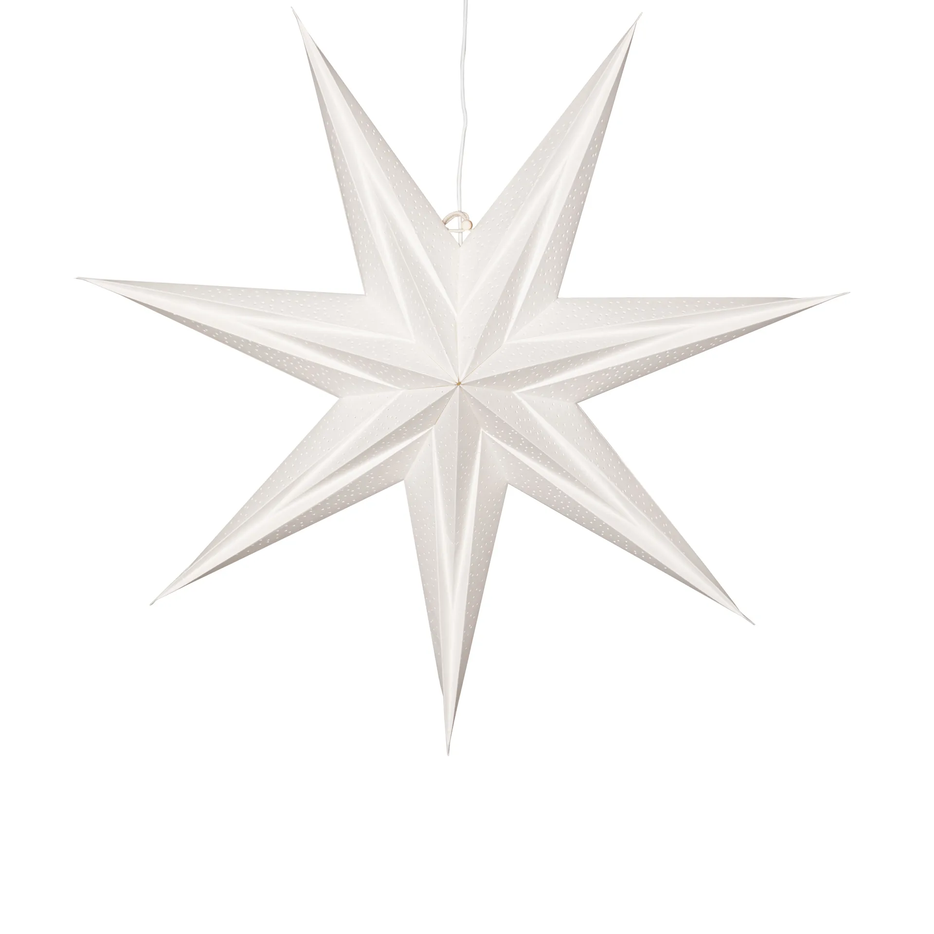 Holly paper star 60 cm, 白色 Star Trading