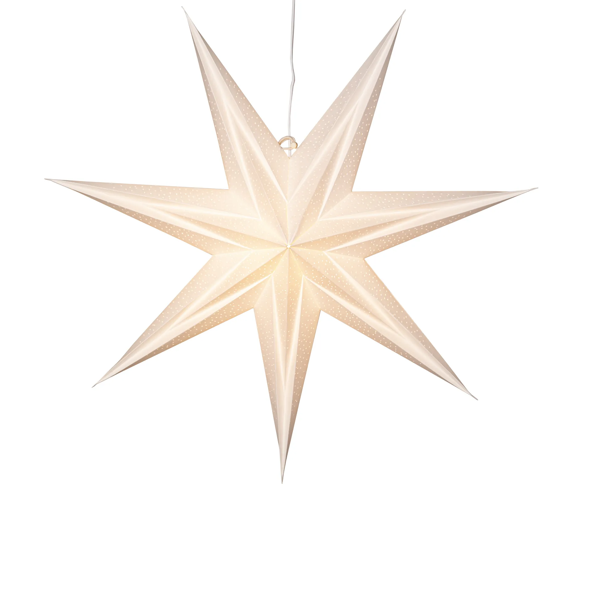 Holly paper star 60 cm, 白色 Star Trading