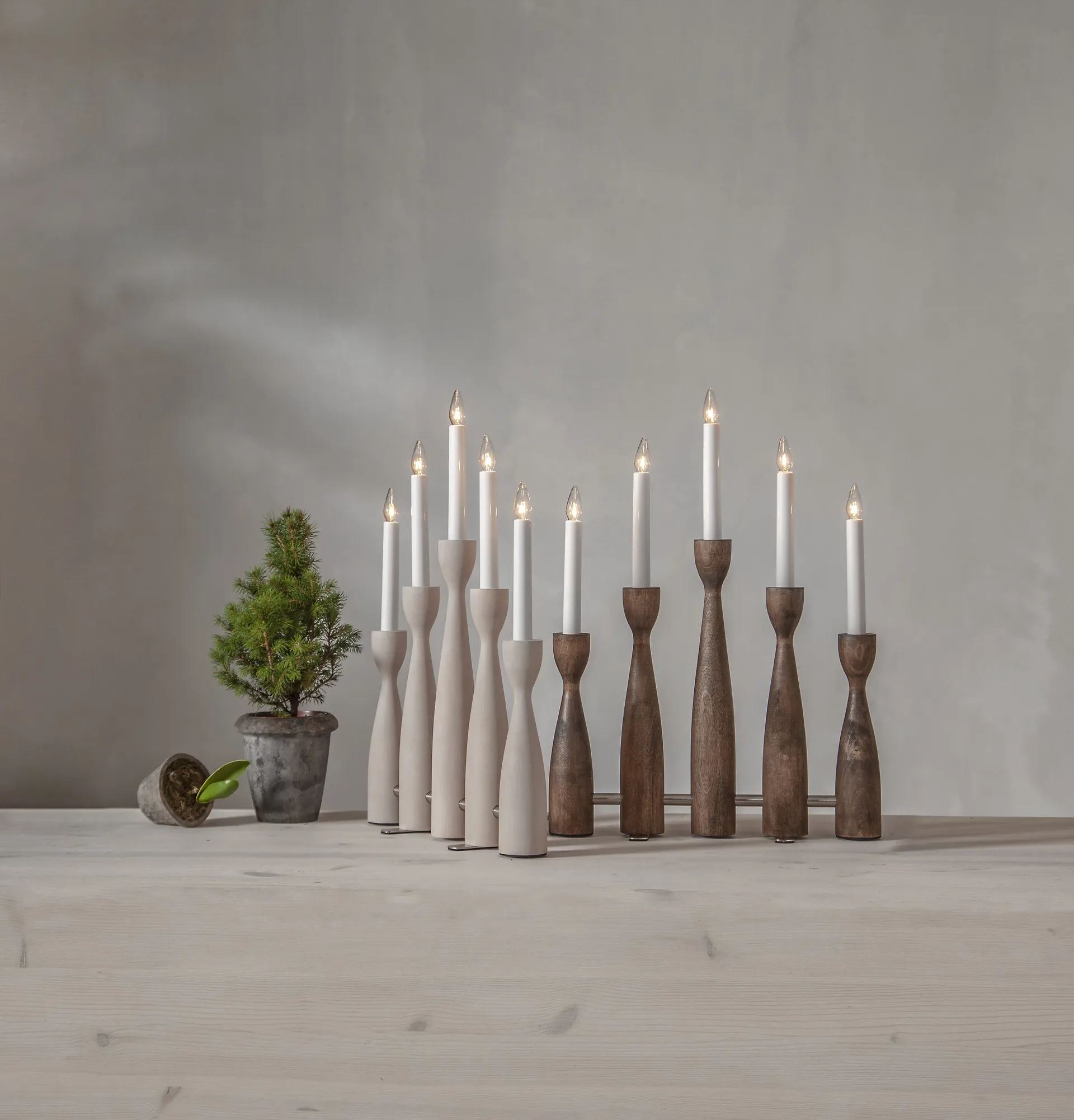 Midja 2.0 advent 烛台, Walnut Star Trading