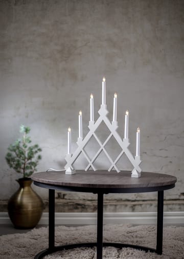Rut 7 wooden 烛台 43 cm - 白色 - Star Trading