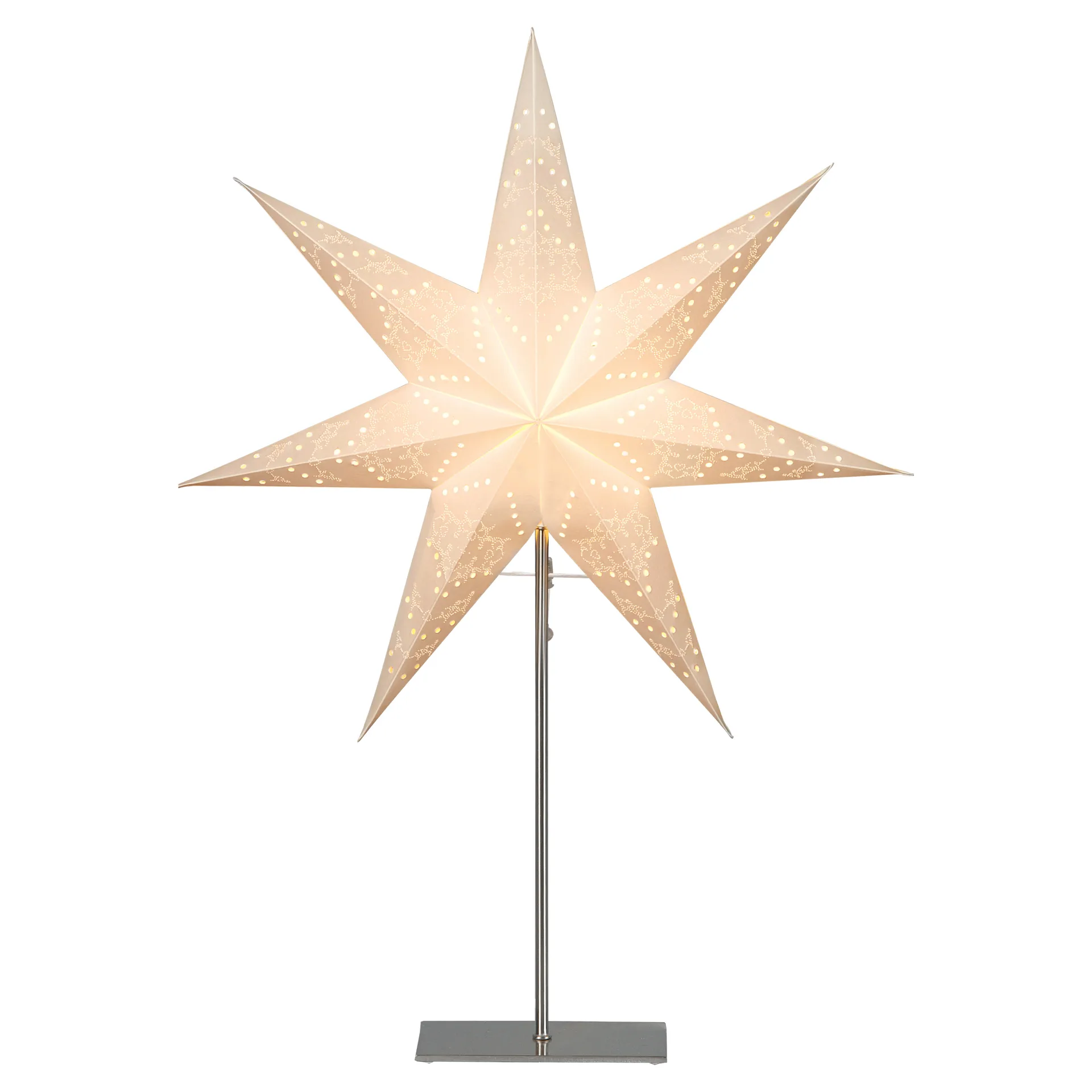 Sensy 带底座降临节星星装饰灯78cm, 白色 Star Trading