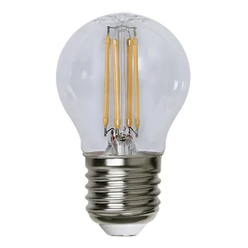 Star Trading E27 G45 LED filament clear - 4.5 cm, 2700K - Star Trading