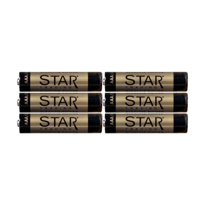 Star Trading电池6件装, AAA Star Trading