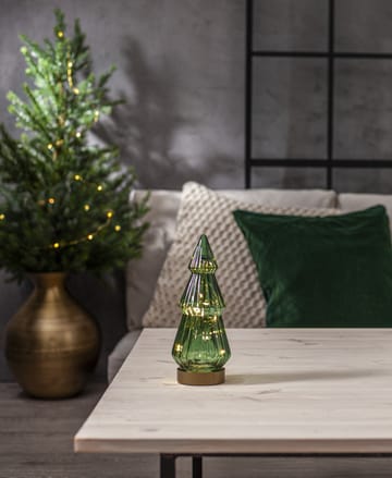 Verde 玻璃 装饰 LED 24 cm - 绿色 - Star Trading