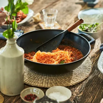 玻璃盖铁锅直径30cm4.4升 - 黑色 - STAUB