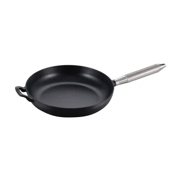 Buster & Punch黑色铸铁煎锅直径28cm - 钢色_handle - STAUB