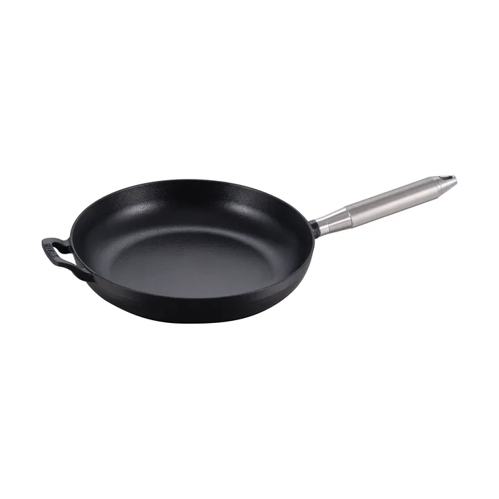 Buster & Punch黑色铸铁煎锅直径28cm - 钢色_handle - STAUB