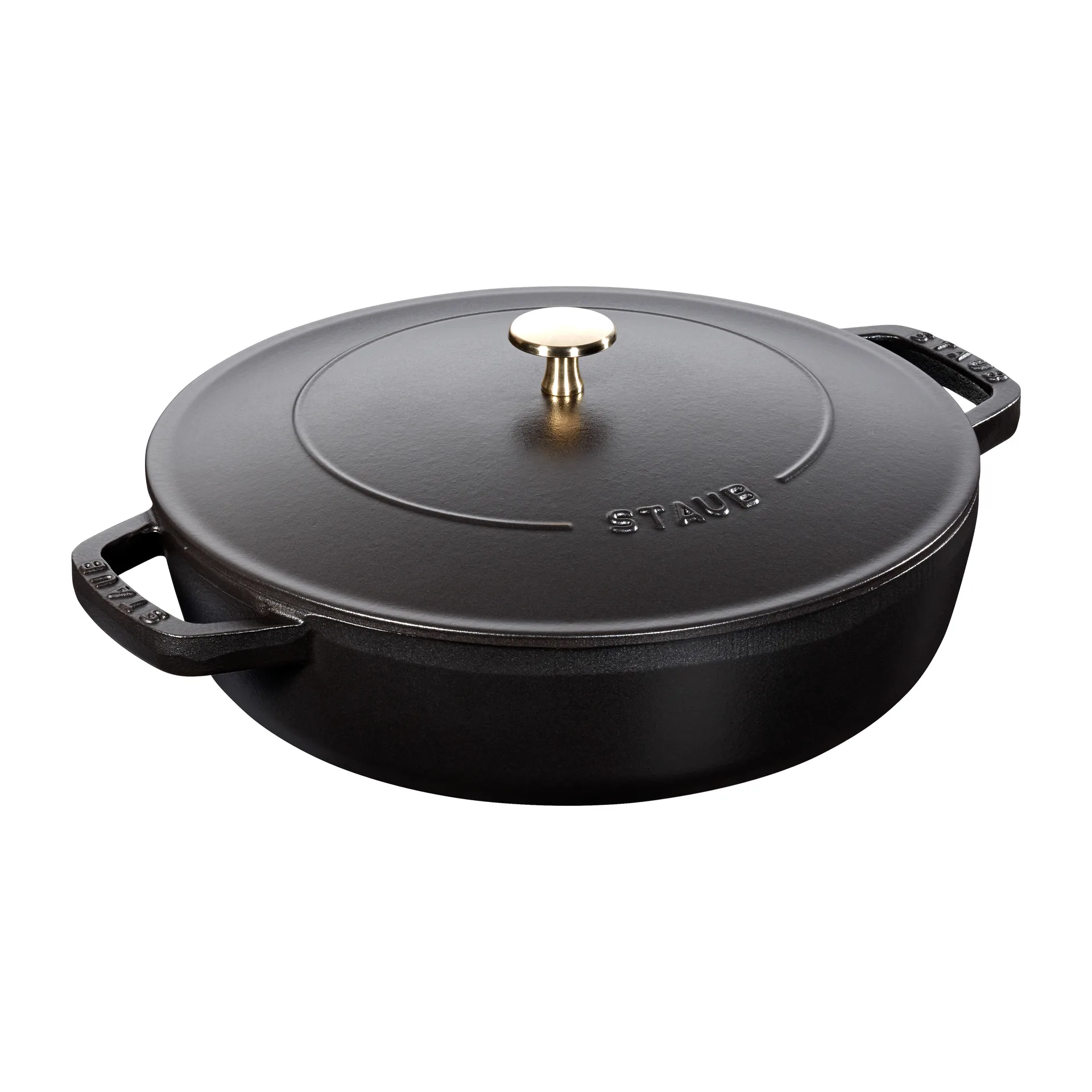 Chistera 酱汁锅直径28cm3.7升, 黑色 STAUB
