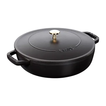 Chistera 酱汁锅直径28cm3.7升 - 黑色 - STAUB
