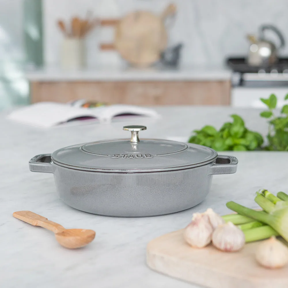 Chistera 酱汁锅直径28cm3.7升, 灰色 STAUB