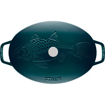 La Mer 椭圆形炖锅 三层搪瓷 - 32cm - STAUB