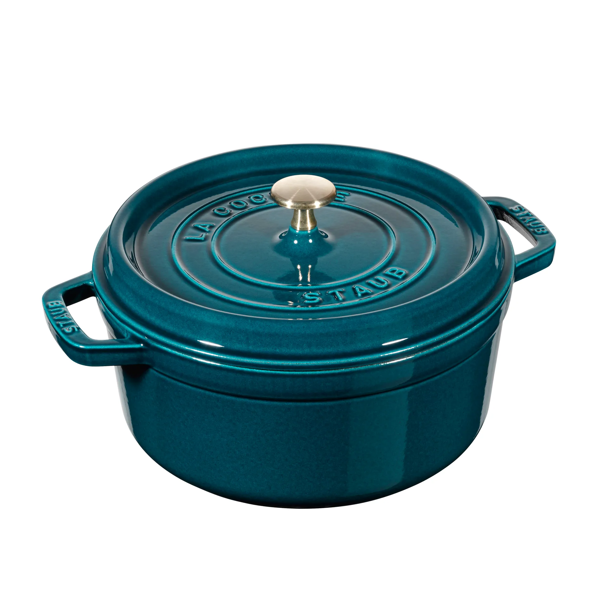 La Mer round 砂锅  dish - three layered enamel, 3.8 l STAUB