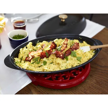 Lilly 铸铁杯垫 Ø23cm - 樱桃红 - STAUB