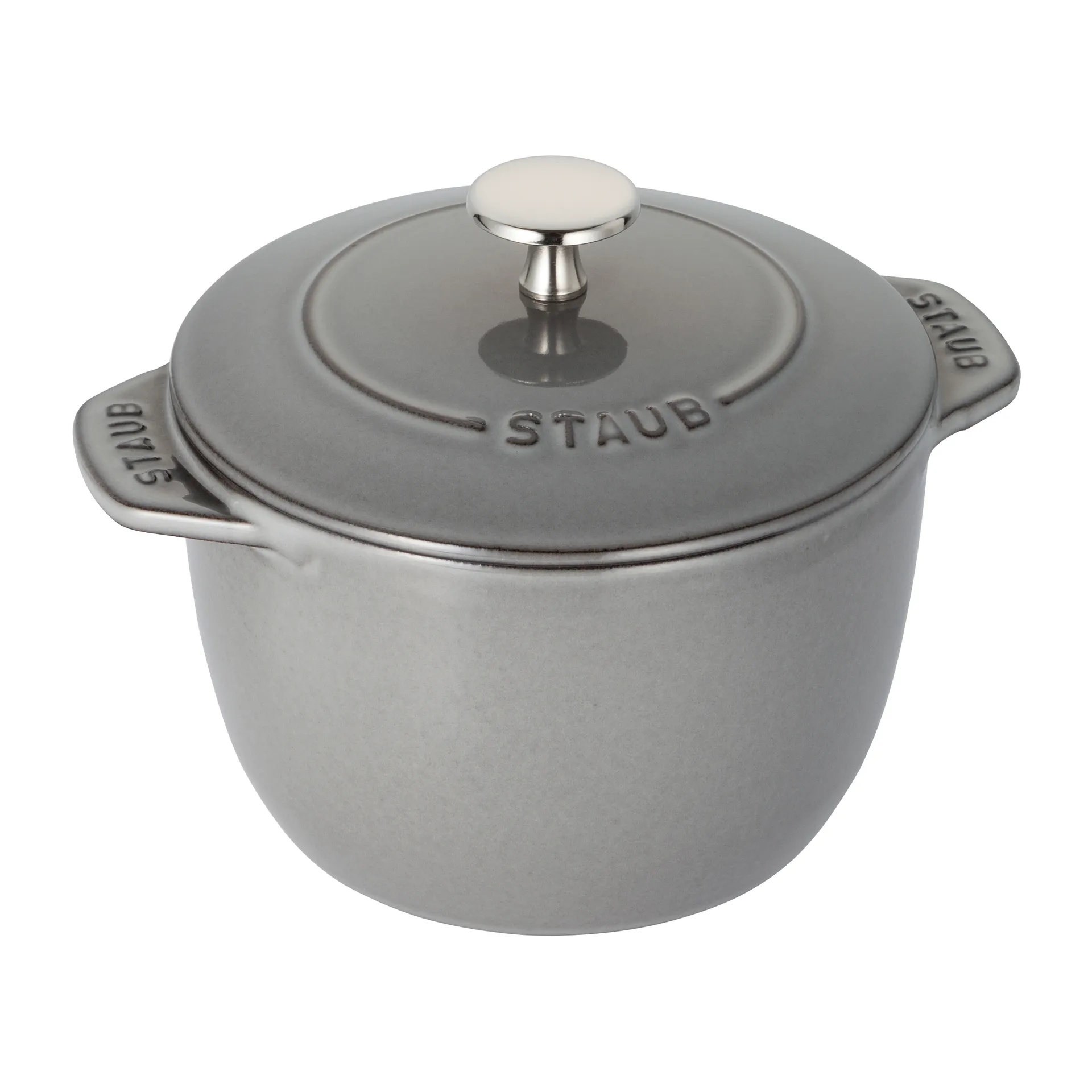 Rice cocotte cast iron pot 1.6 L, 灰色 STAUB