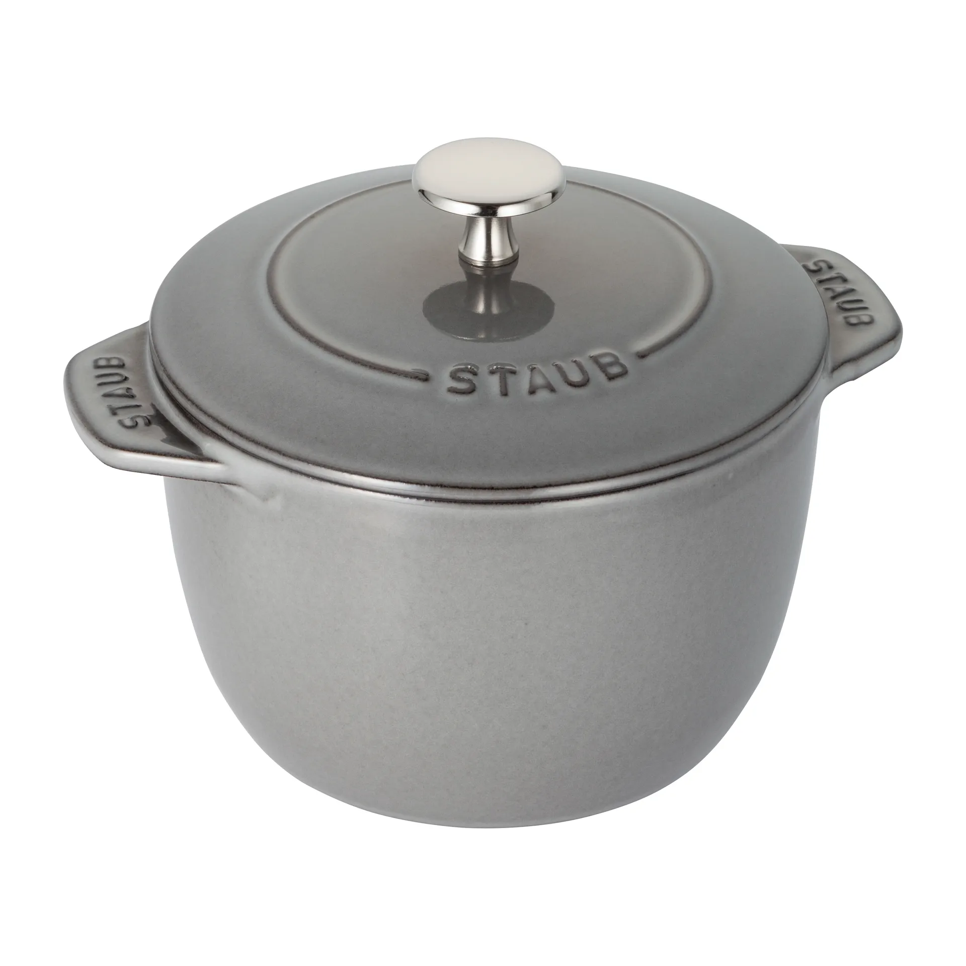 Rice cocotte cast iron pot 1.6 L, 灰色 STAUB