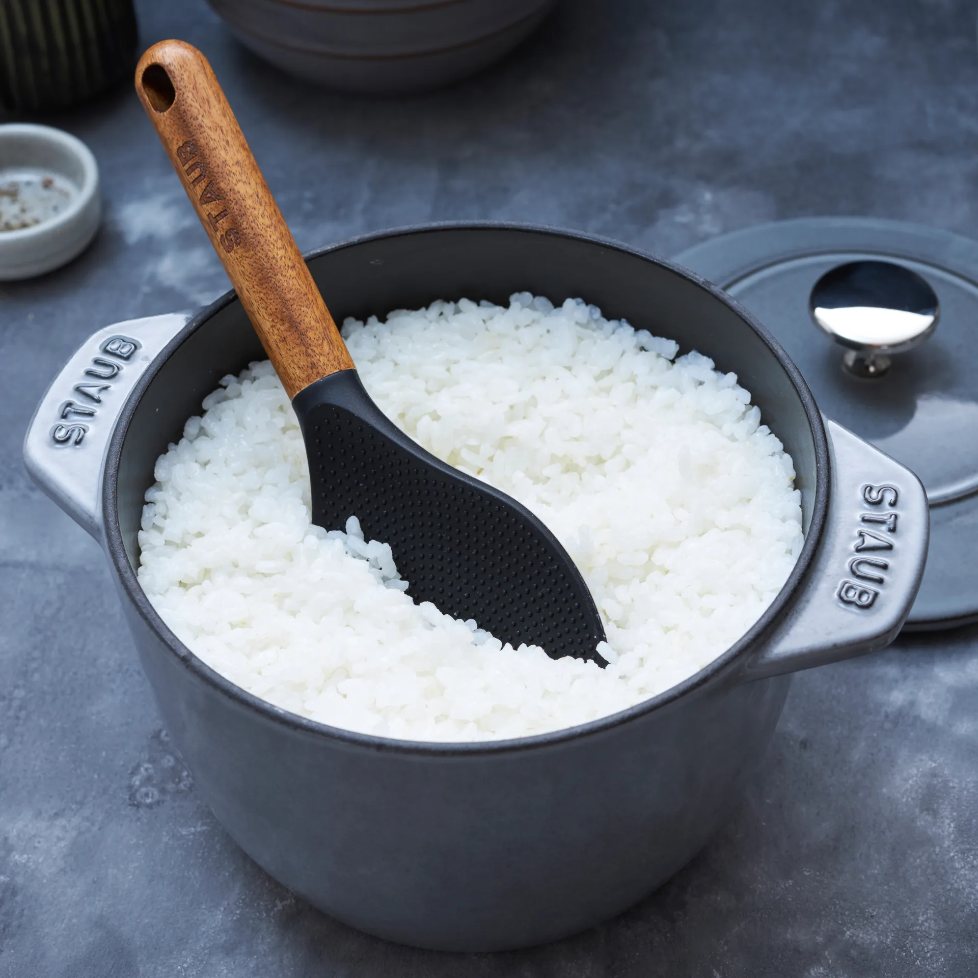 Rice cocotte cast iron pot 1.6 L, 灰色 STAUB