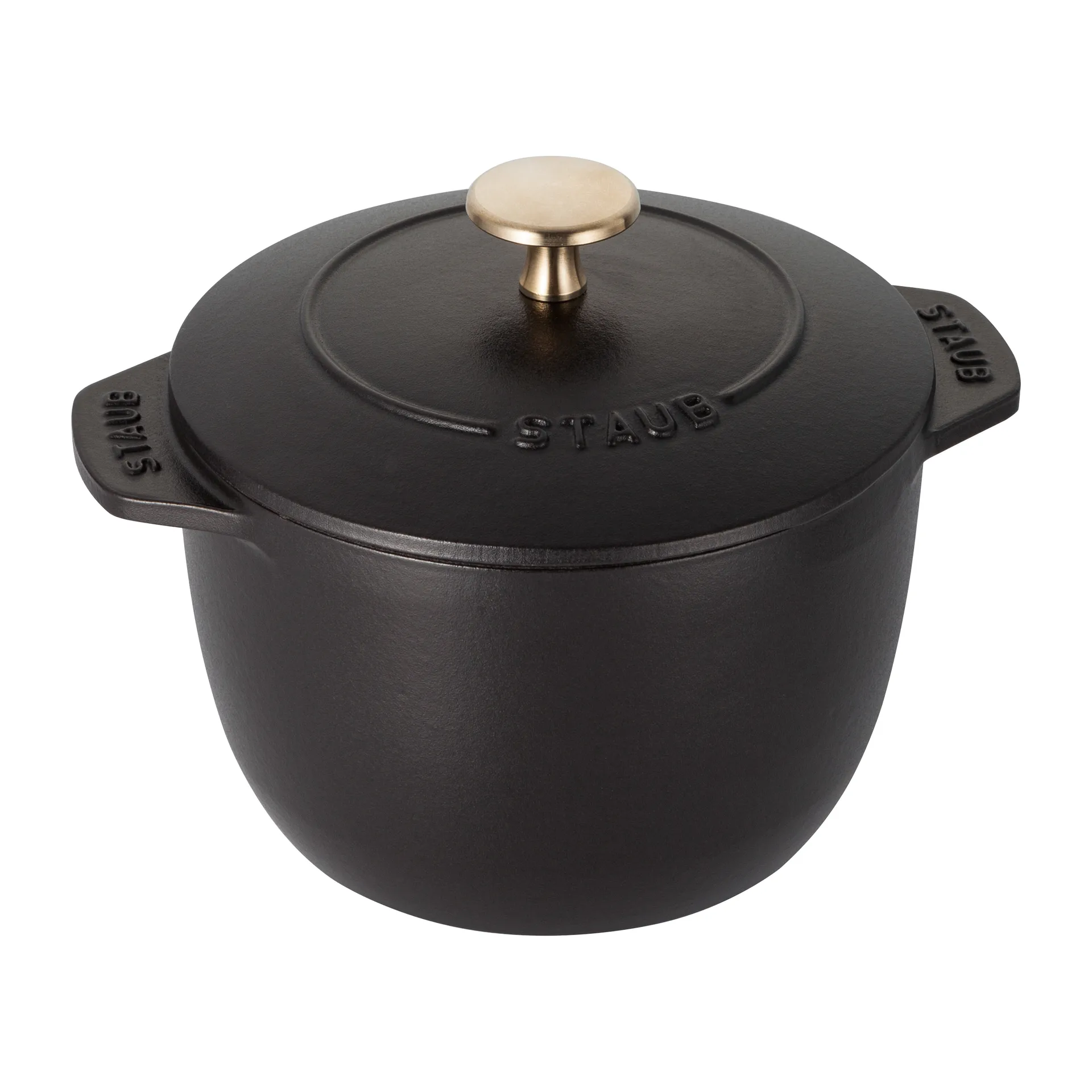 Rice cocotte cast iron pot 1.6 L, 黑色 STAUB