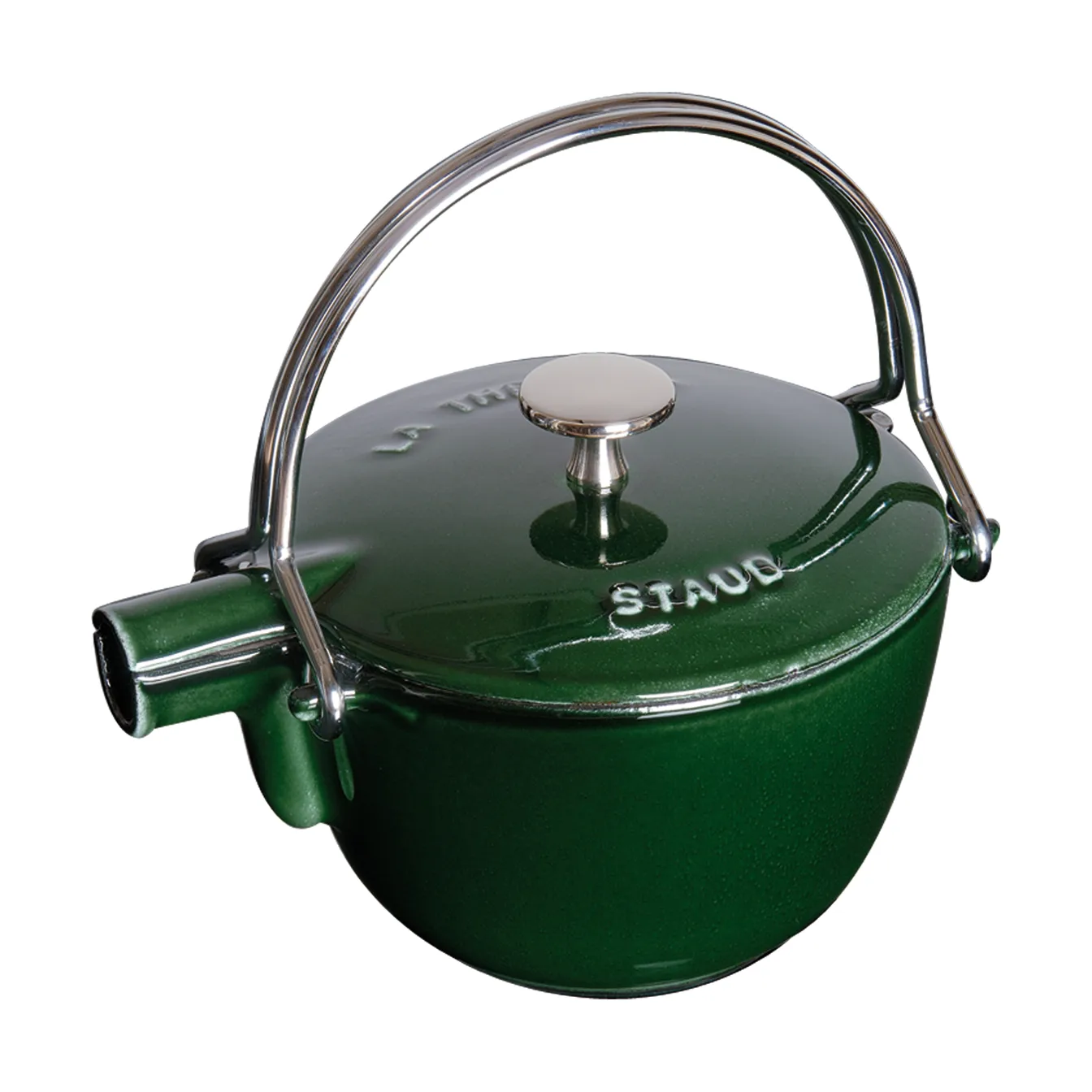 Staub 圆形铸铁茶壶 1.15升, 罗勒绿色 STAUB