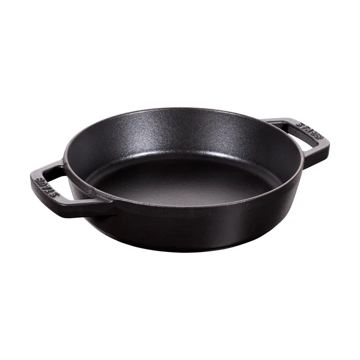 Staub黑色双耳铸铁煎炖锅 - Ø20cm - STAUB