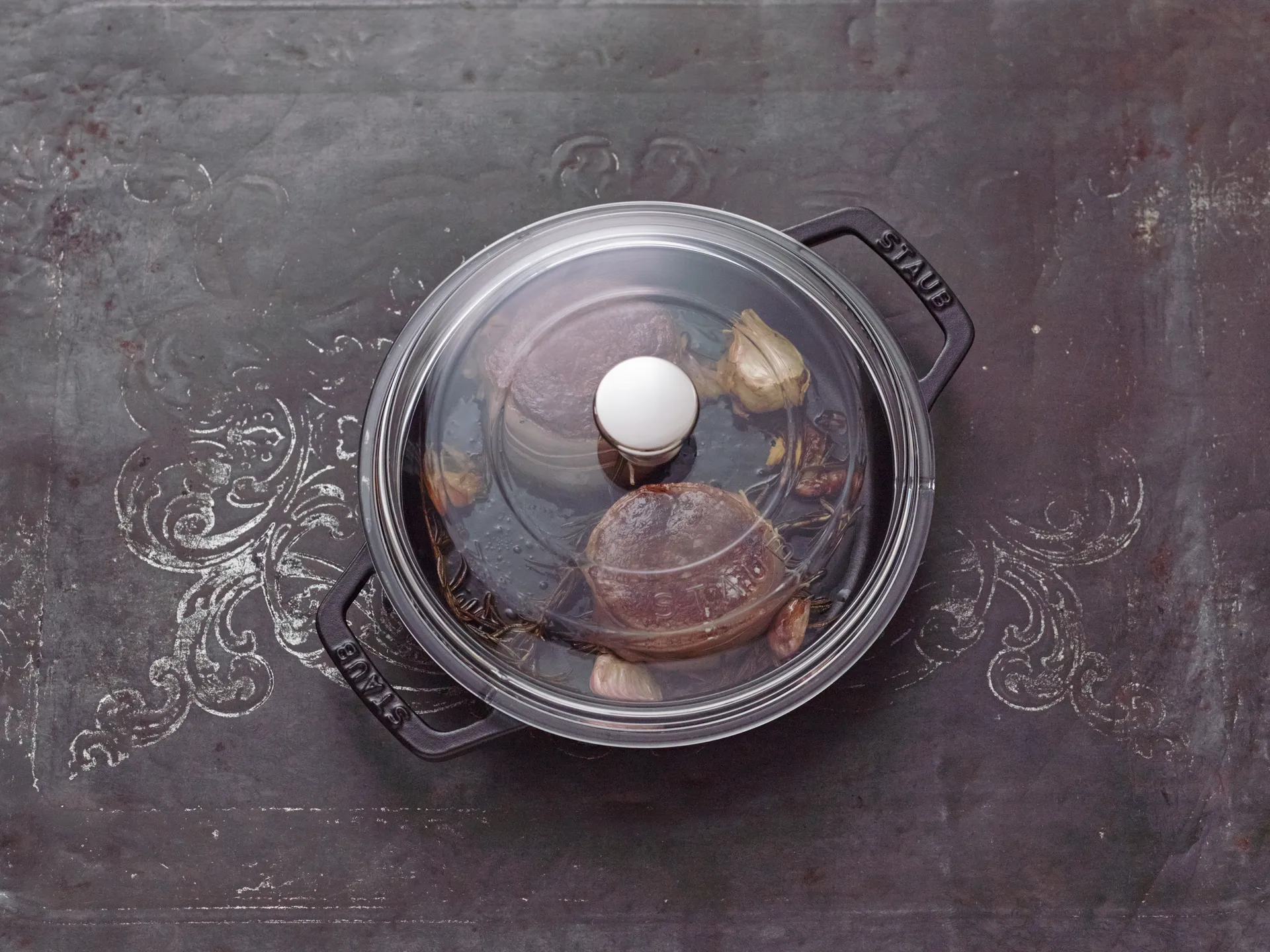 Staub黑色双耳铸铁煎炖锅, Ø20cm STAUB