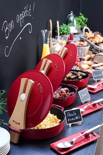 Staub木制锅盖收纳置物架 - 24cm - STAUB