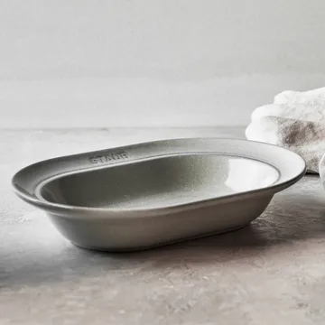 Staub 新白松露 椭圆形茶碟 - 25 cm - STAUB